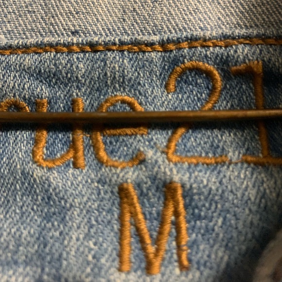 Aztec Jean Jacket Vest - Picture 2 of 3